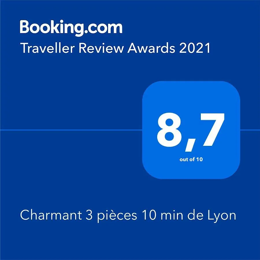 Charmant 3 pièces 10 min de Lyon Villeurbanne 0*,